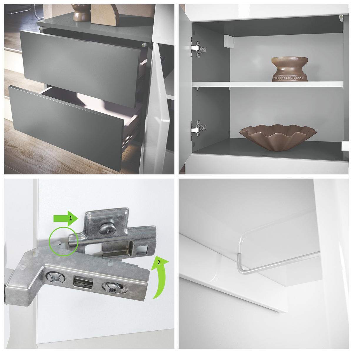 GARDEROBE Carlton Paneel in Bronze Optik - Bronzefarben, Holzwerkstoff (157/193/35cm) - Vladon
