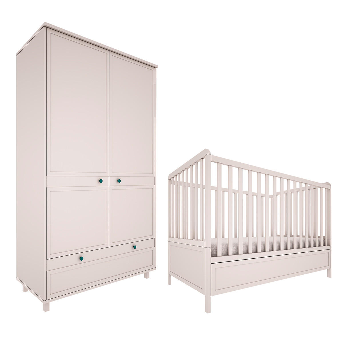 POKOJ PRO MIMINKO 2DÍLNÝ Gabriel Béžová - béžová, kompozitní dřevo (145/103/75cm) - Petits-meubles