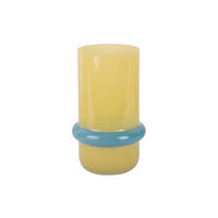 VASE Animado Anillo Medium - Gelb - 22 cm - Gelb, Glas (13.5/22cm) - Present Time