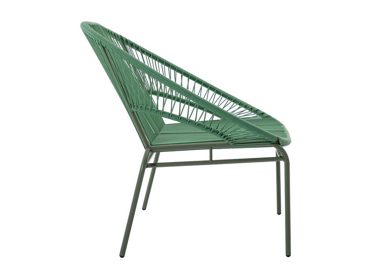 GARTENBANK - 2 Personen - Harz - Khaki, Grün - - Grün, Kunststoff (115/80/78cm) - Vente-Unique