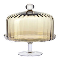 PLATTE MIT DECKEL, 1 Stk., 31.5cm - Bernsteinfarben, Glas (31.5/32/31.5cm) - Krosno Glass