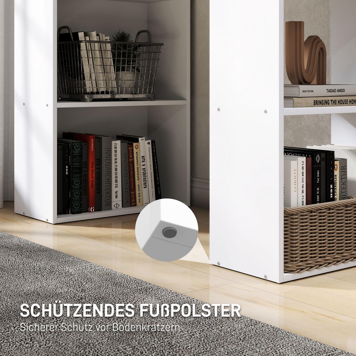 SCHREIBTISCH, Spanplatte, Weiß, 120 x 55 x 120 cm - Weiß, Holzwerkstoff (120/55/120cm) - HOMCOM