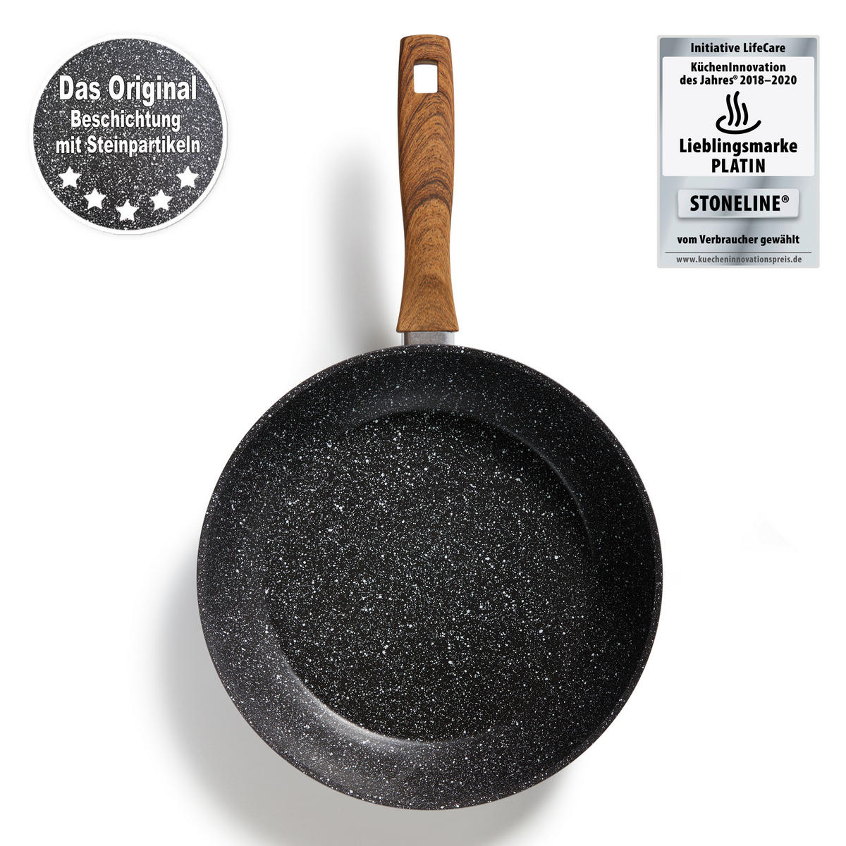 PFANNENSET 2 TEILIG - Grau, Metall - Stoneline