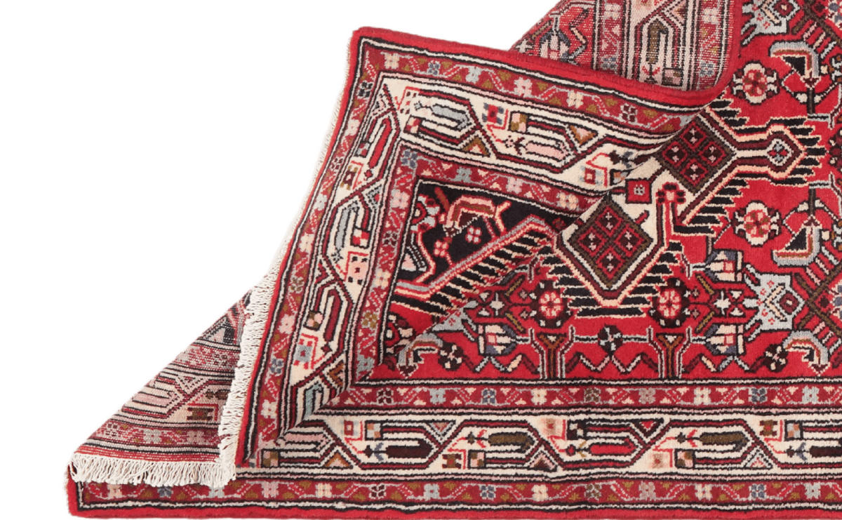 ORIENTTEPPICH handgeknüpft Assadabad Rot 127/81 cm Schurwolle - Rot, Textil (81/127cm) - Looma