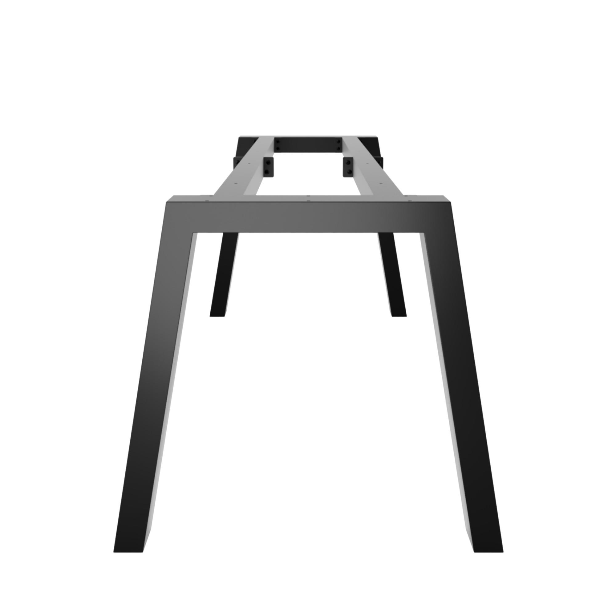 TISCHBEINE Thusia Extreme Schwarz Metall 260/80/72 cm - Schwarz, Metall (80/72/260cm) - Metalo Pro