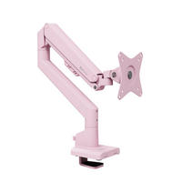 MONITORARM Alzare Neo Single Rosa - Pink, Metall (51/10/50cm) - Arozzi
