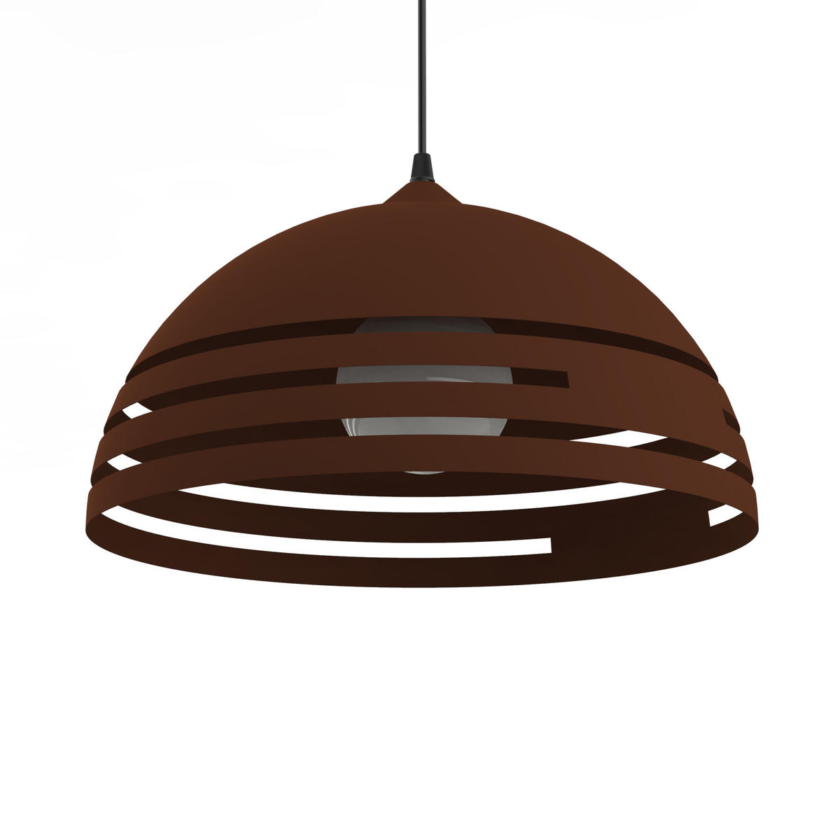 HÄNGELEUCHTE - Dunkelbraun, Metall (40/40/20cm) - Lumicom