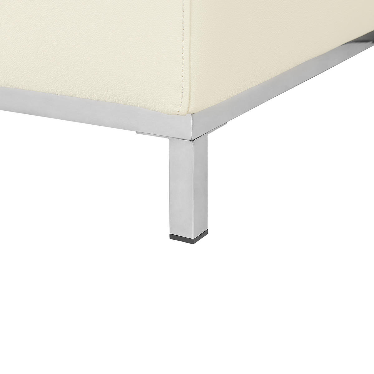 ECKSOFA Leder Beige rechtsseitig Oslo - Beige, Leder/Fell (270/151cm) - Beliani