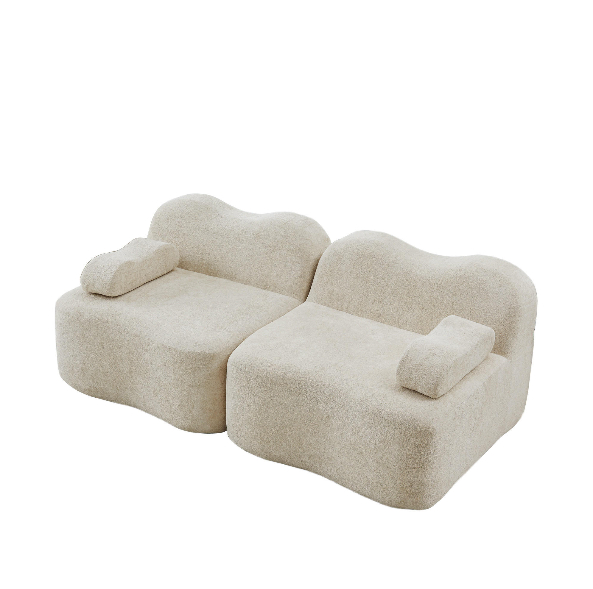 Flora Grace Sofa Beige 98x70x192 cm