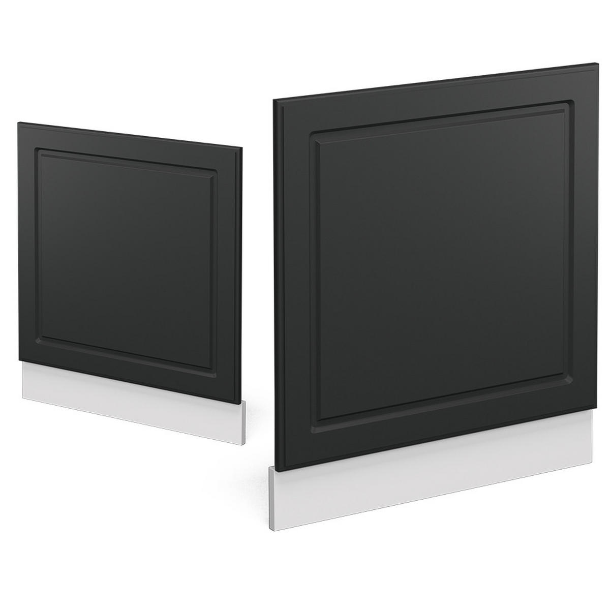 FRONTBLENDE R-Line Anthrazit Landhaus 60 cm, AP Eiche - Dunkelgrau/Anthrazit, Holzwerkstoff (60/57.2/1.6cm) - Vicco