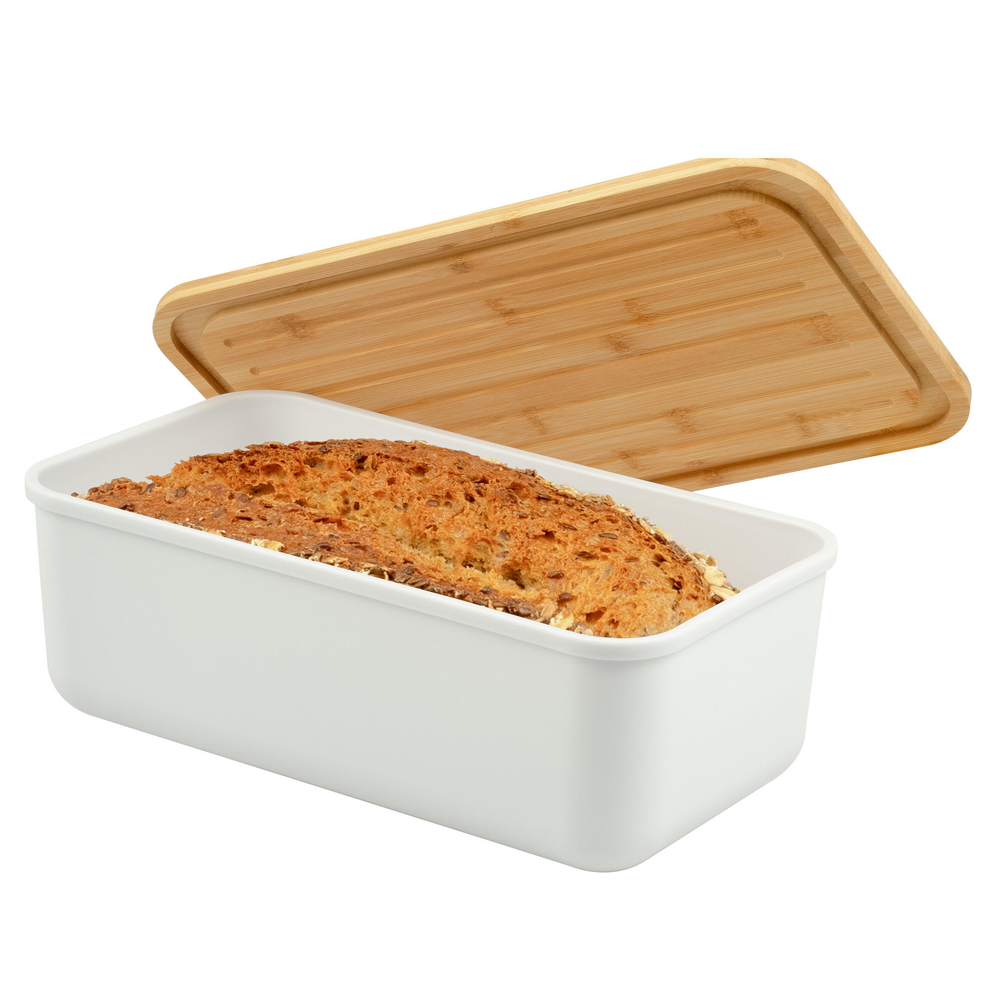 BROTKASTEN, weiß - Weiß, Kunststoff (40/12.5/23cm) - bremermann