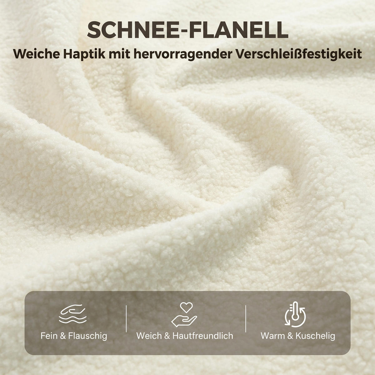 SCHAUKELSTUHL Polyester Creme - Creme/Naturfarben, Holz/Textil (77/93/104cm) - HOMCOM