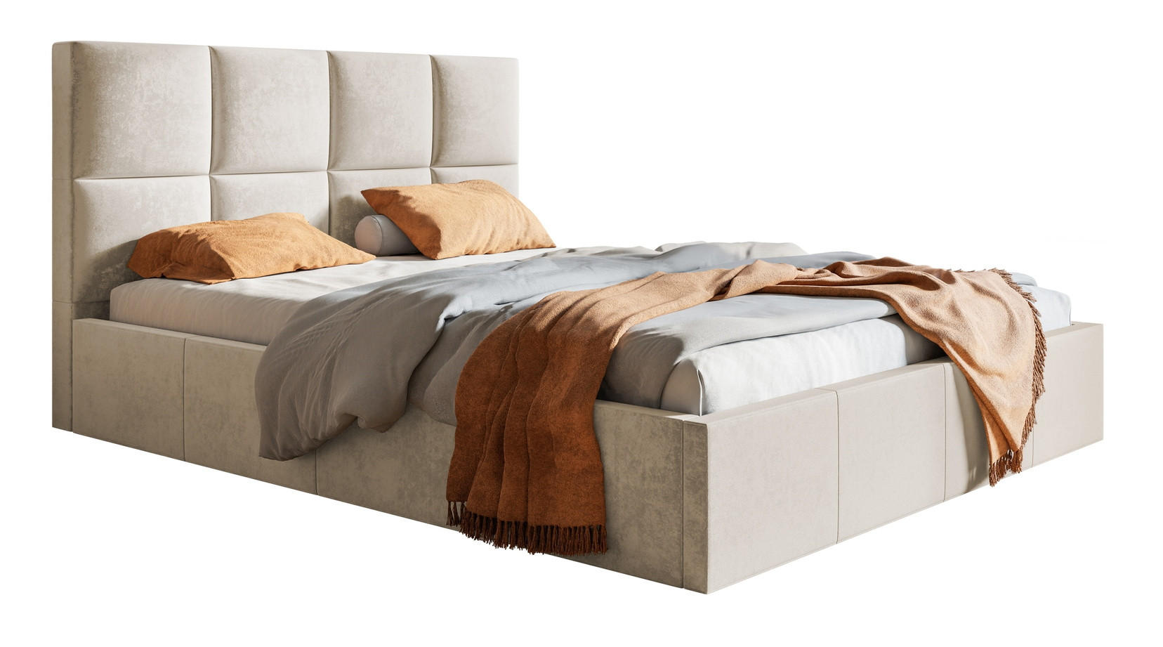 Emporius Doppelbett Beige 200x200 cm