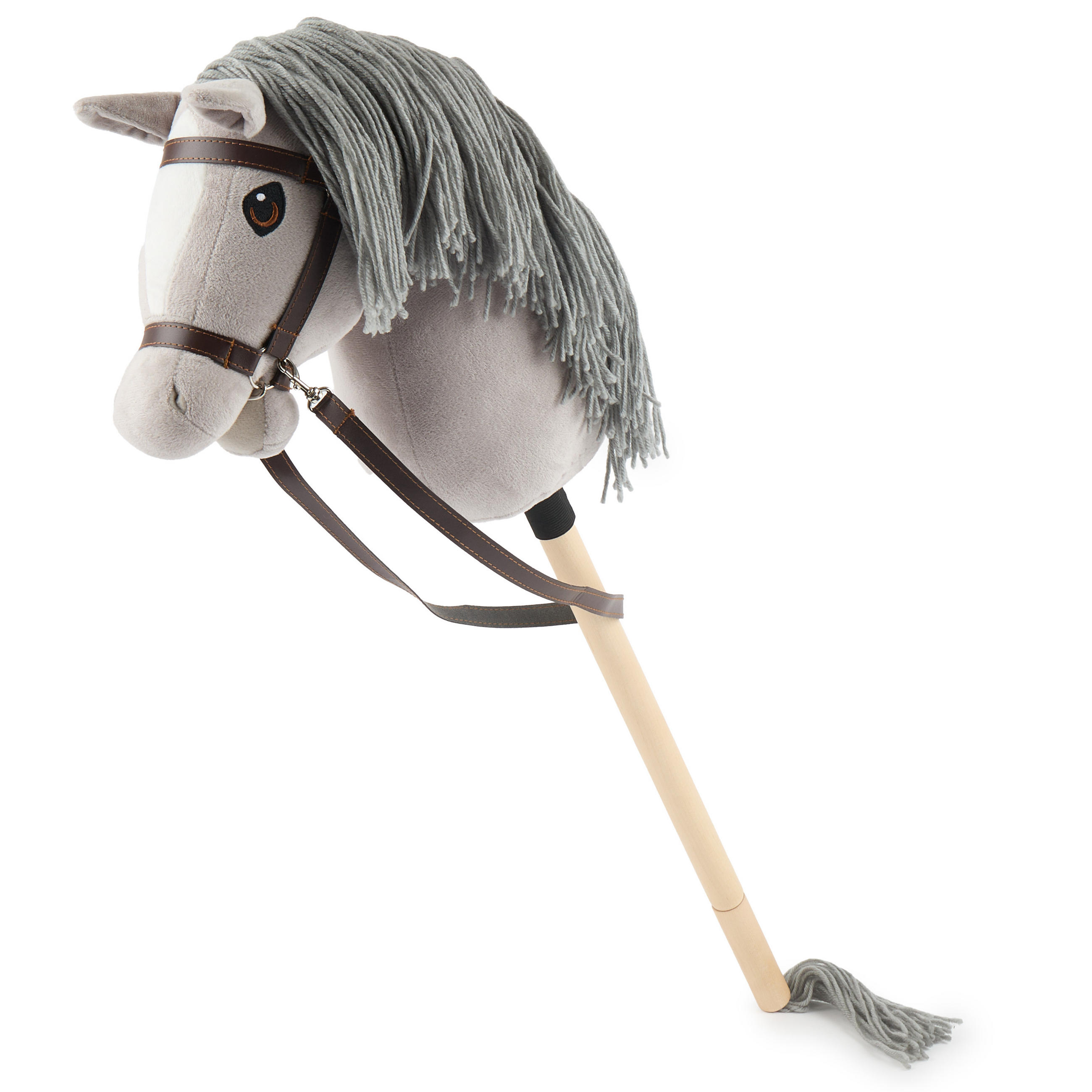 HOBBY-HORSE Steckenpferd Grauer Größe S - Grau, Textil (34/76cm) - Bieco Spielwaren