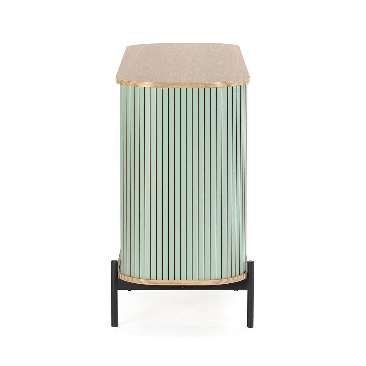 SIDEBOARD Mónaco 2 türen blaue Farbe - Blau, Holzwerkstoff (120/75/40cm)