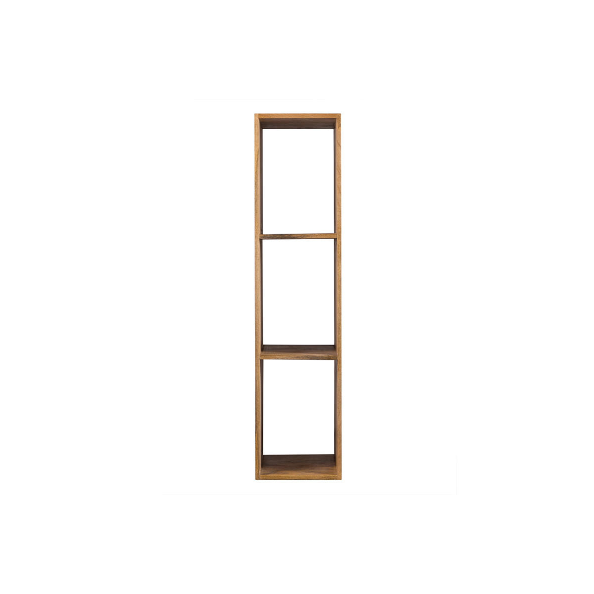 WANDREGAL Industrie-Stil Mangoholz YPSTER - Dunkelbraun, Holz (20/118/28cm) - Miliboo