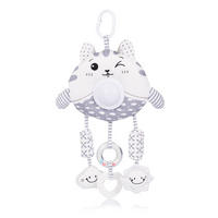 MUSIKMOBILE große Tiere weiß Melodie, Lichteffekte, Plüschtier, Kühlbeißring, Plüschtiere - Weiß, Kunststoff (28/45/7cm) - Chipolino