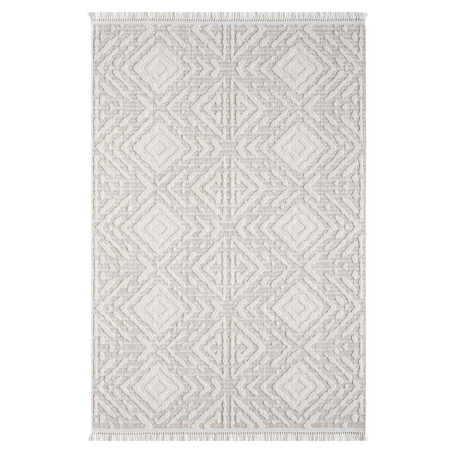 KURZFLOR-TEPPICH Clasico 8926 Beige 140x200 cm - Beige, Textil (140/200cm) - carpet city