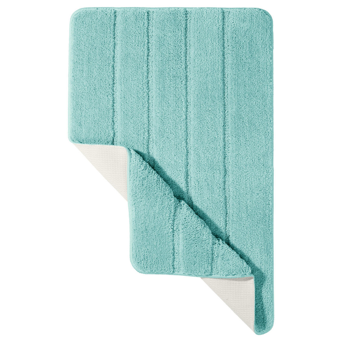 BADTEPPICH Milano - 60 x 100 cm - Helltürkis - Türkis, Textil (60/100cm) - SCHIESSER