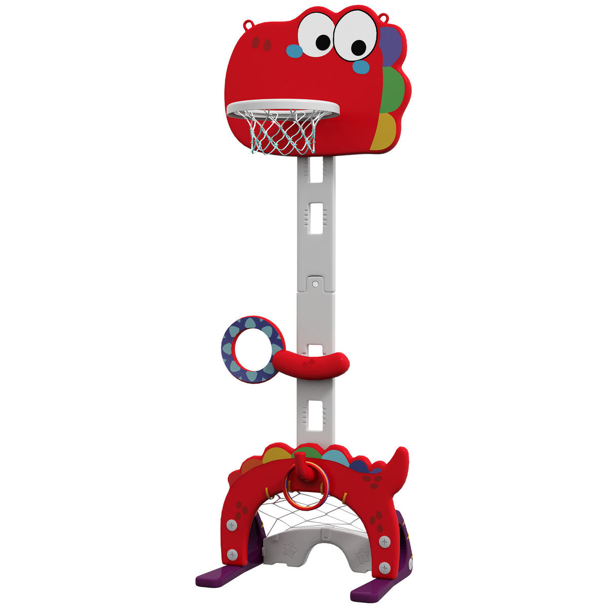 BASKETBALLKORB DE-18378 Bunt - Rot, Kunststoff (51/46cm) - ComfortXL