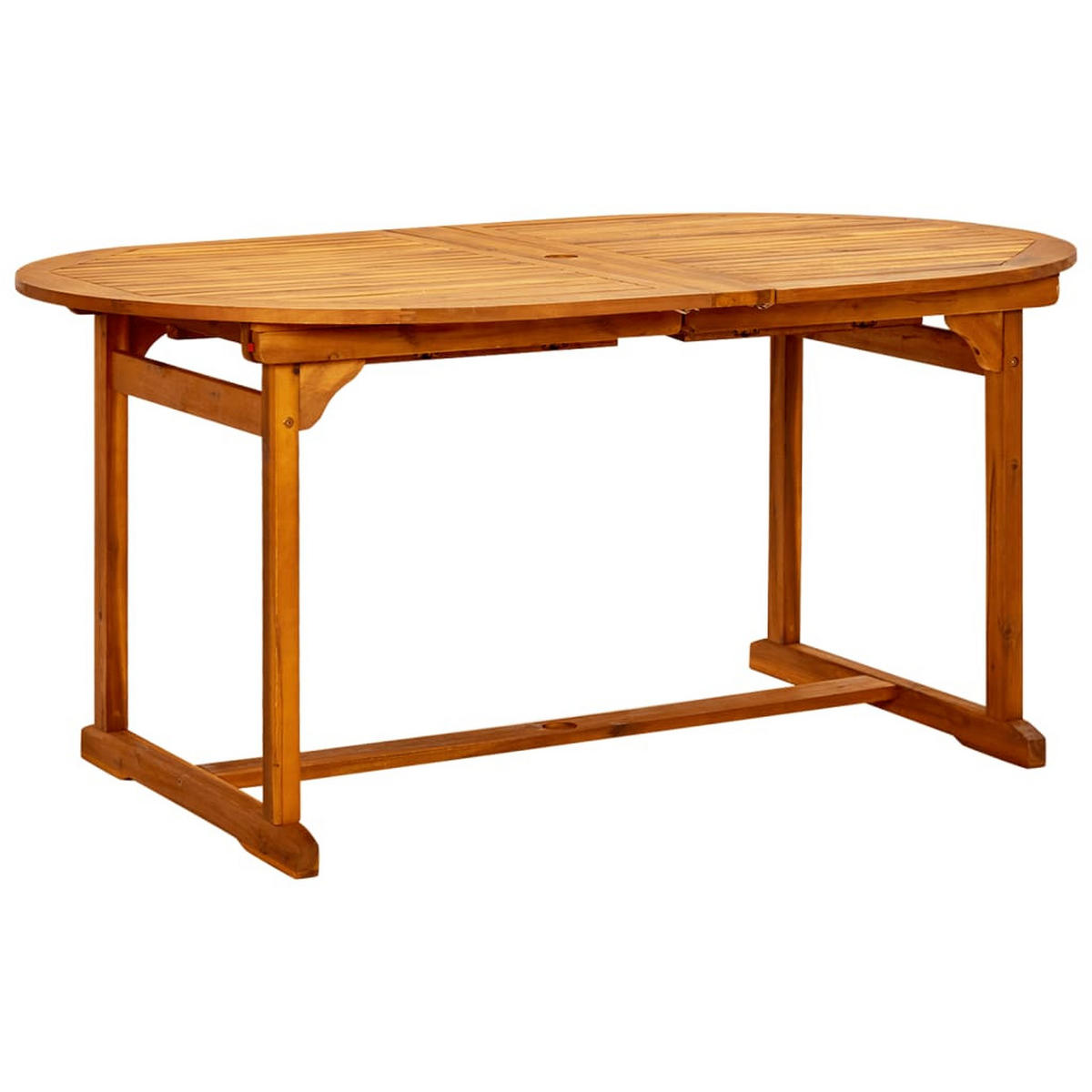 GARTEN-ESSTISCH (160-240)X100/75 Cm Massivholz Akazie - Braun, Holz (240/100/75cm) - vidaXL