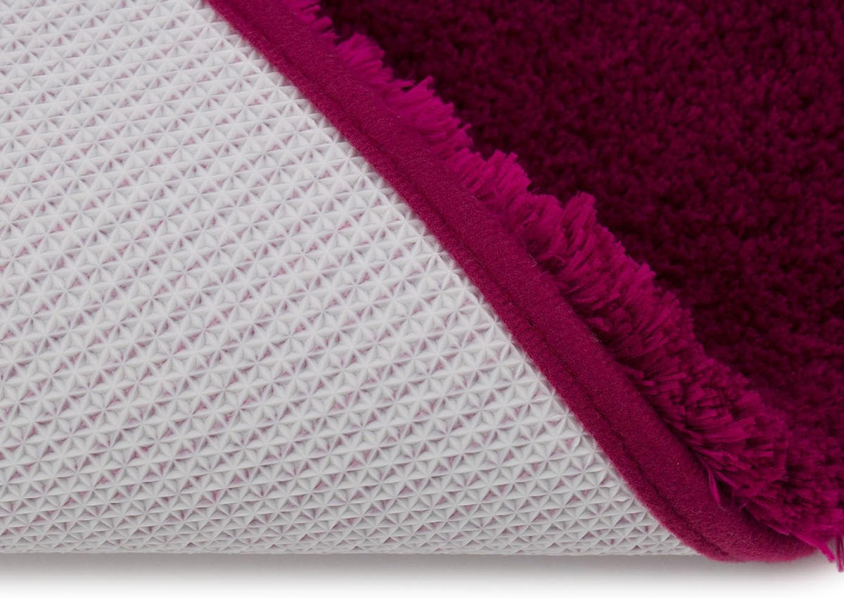 BADTEPPICH Deluxe CYCLAM 70X120CM - Dunkelrot, Textil (120/70cm)