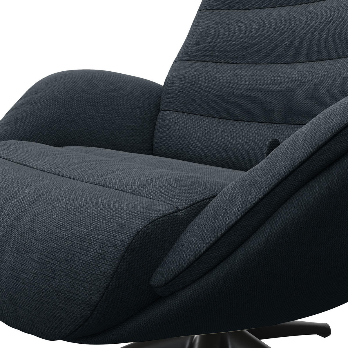 RELAXSESSEL - Grau, Textil/Metall (90/107/90cm) - home24
