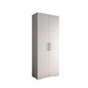 DREHTÜRENSCHRANK 236.7/100/47 2-türig - Schwarz/Weiß, Holz/Metall (100/236.7/47cm) - MÖBEL KRYSPOL