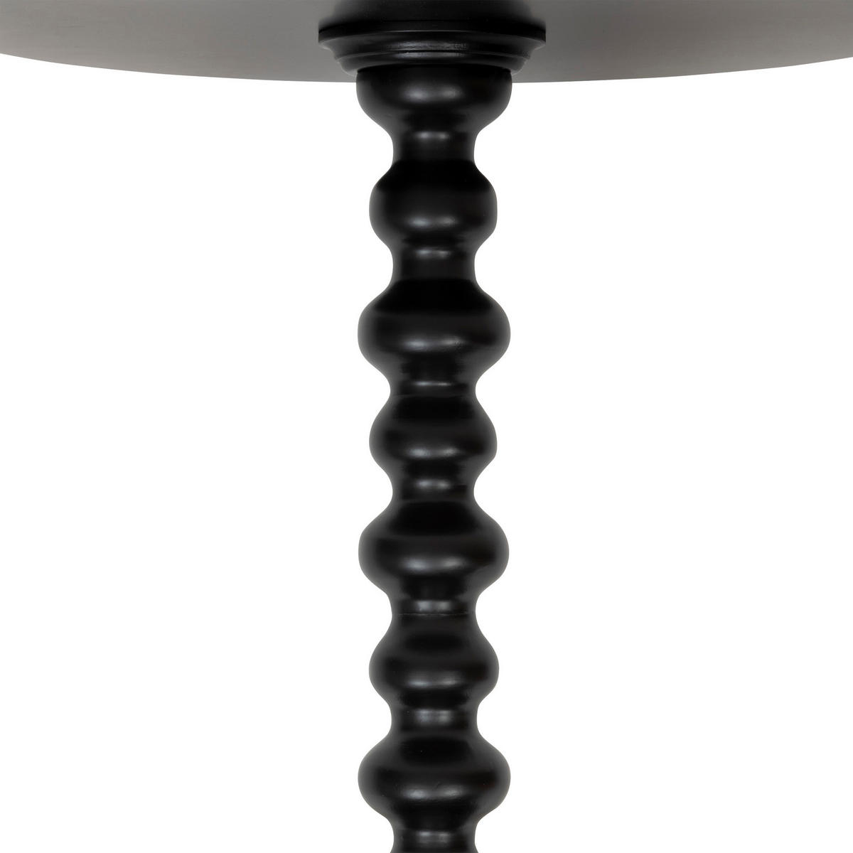 COUCHTISCH mit dekorativem Bein Alix Schwarz 38/38/50 cm - Schwarz, Holzwerkstoff (38/38/50cm) - Atmosphera Createur d´interieur