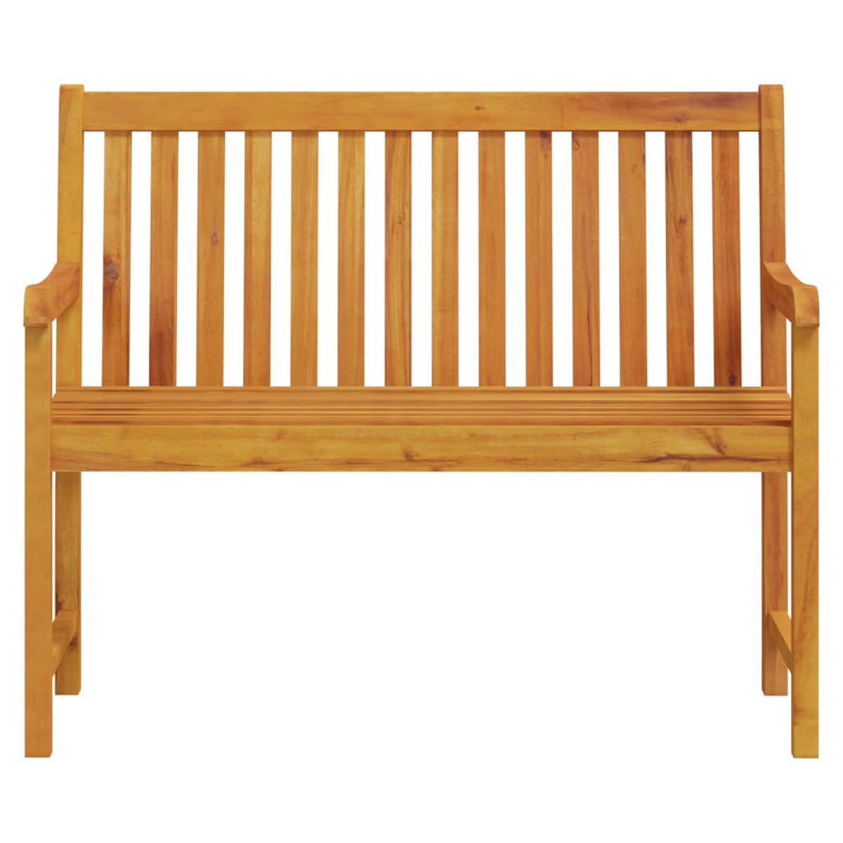 GARTENBANK 110 Cm Massivholz Akazie - Braun, Holz (110/90/55.5cm) - vidaXL
