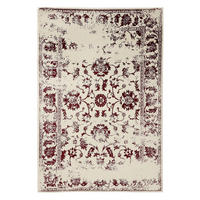 VINTAGE-TEPPICH Suki 160/230 cm - Rot/Creme, Kunststoff (160/230cm) - benuta
