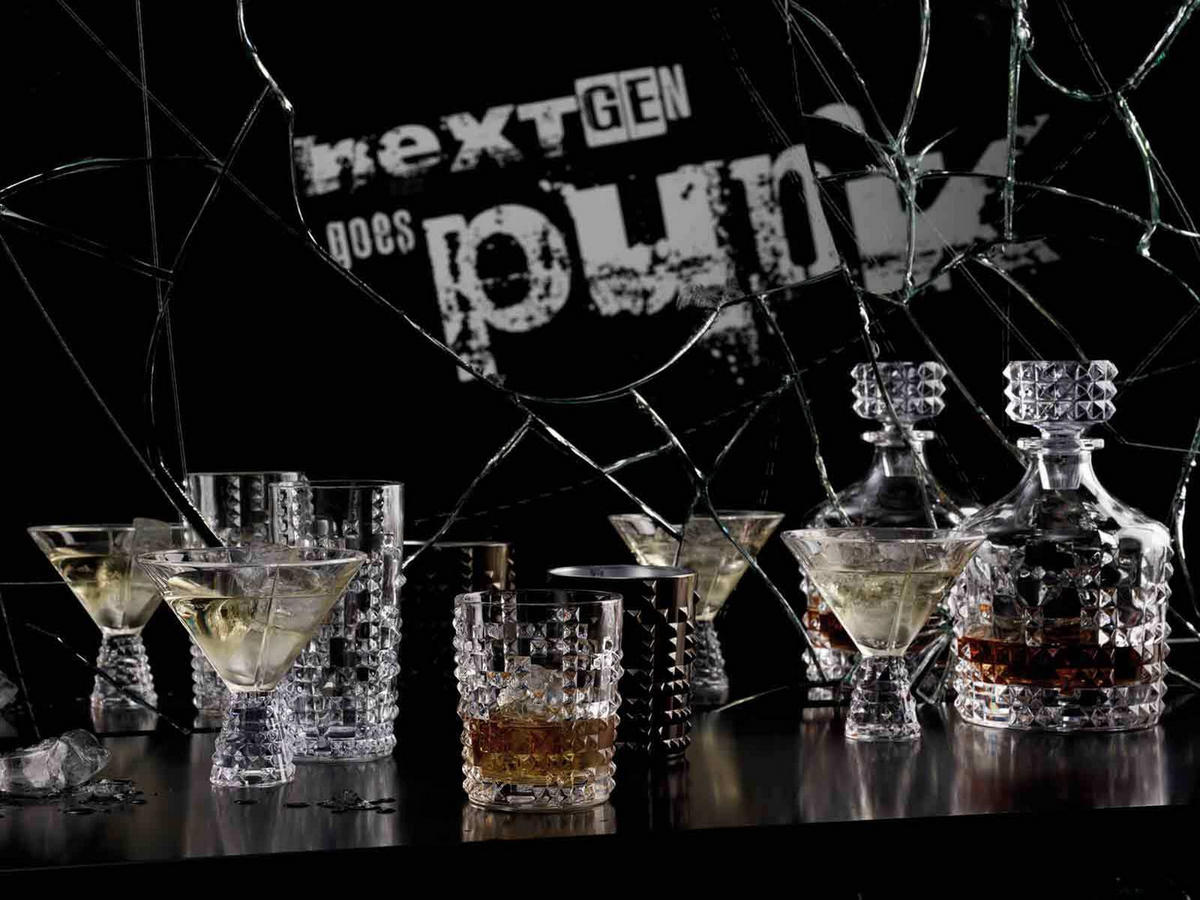 BECHER Punk schwarz 348 ml - Schwarz, Glas (0.001L) - Nachtmann