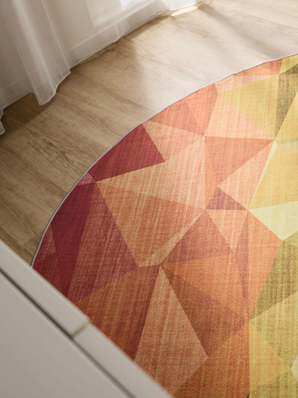 TEPPICH George waschbar ø 160 cm rund - Multicolor, Kunststoff (160/160cm) - benuta