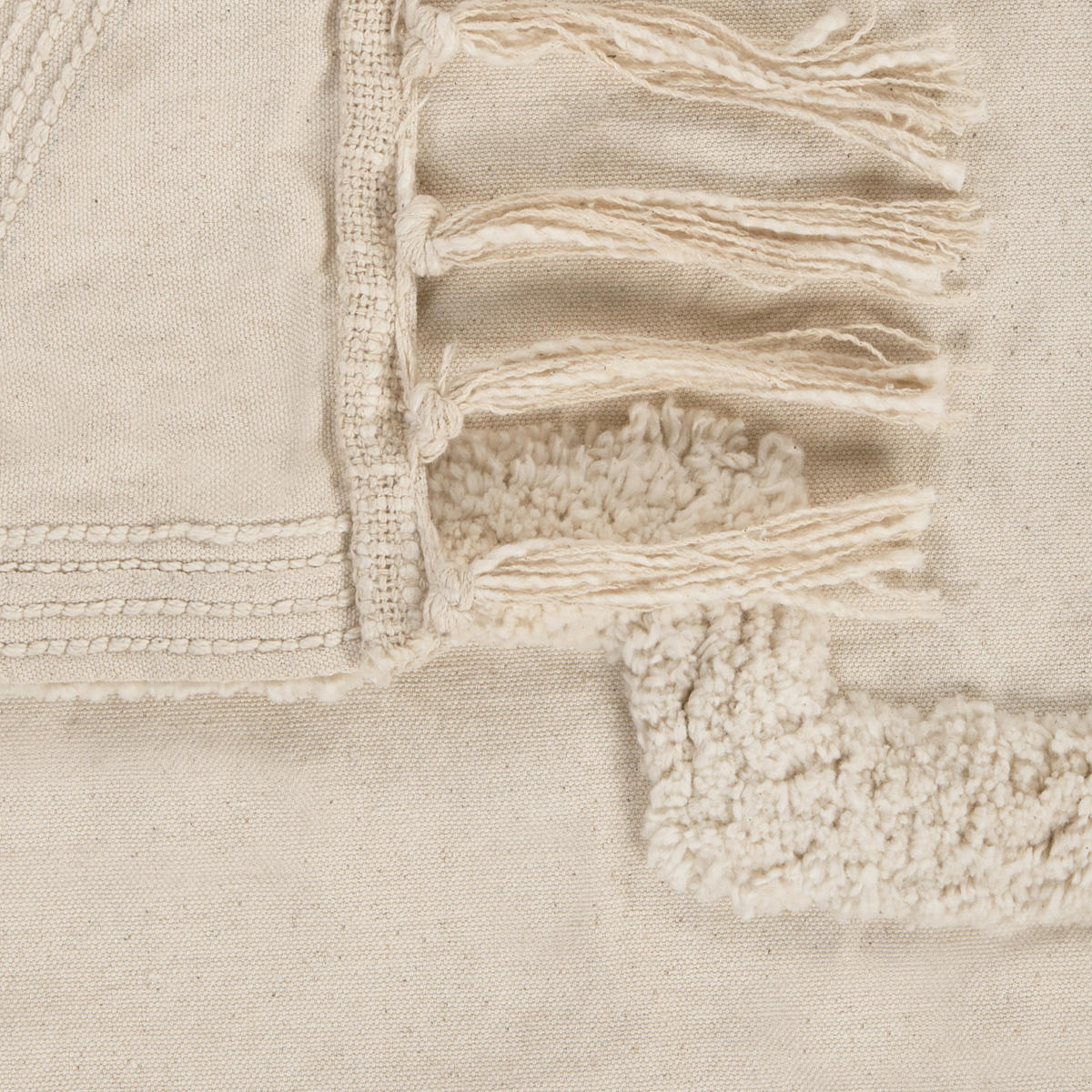PŘIKRÝVKA Bavlna 190/190 cm Béžová Chack - béžová, textil (190/190cm) - Beliani
