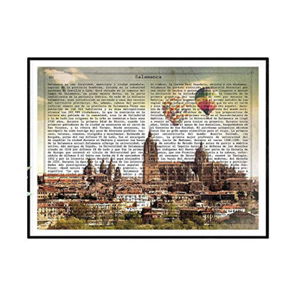 POSTER Vintage Von Salamanca. A4 Rahmenlos - Klar, Papier (29.7/5/21cm) - Nacnic