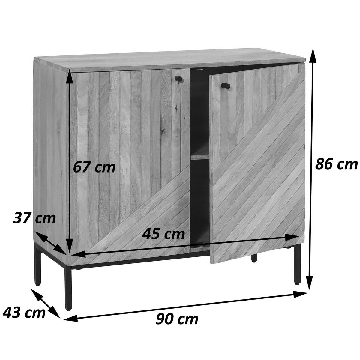 HIGHBOARD Beige - Beige, Holz (90/86/43cm) - MCW