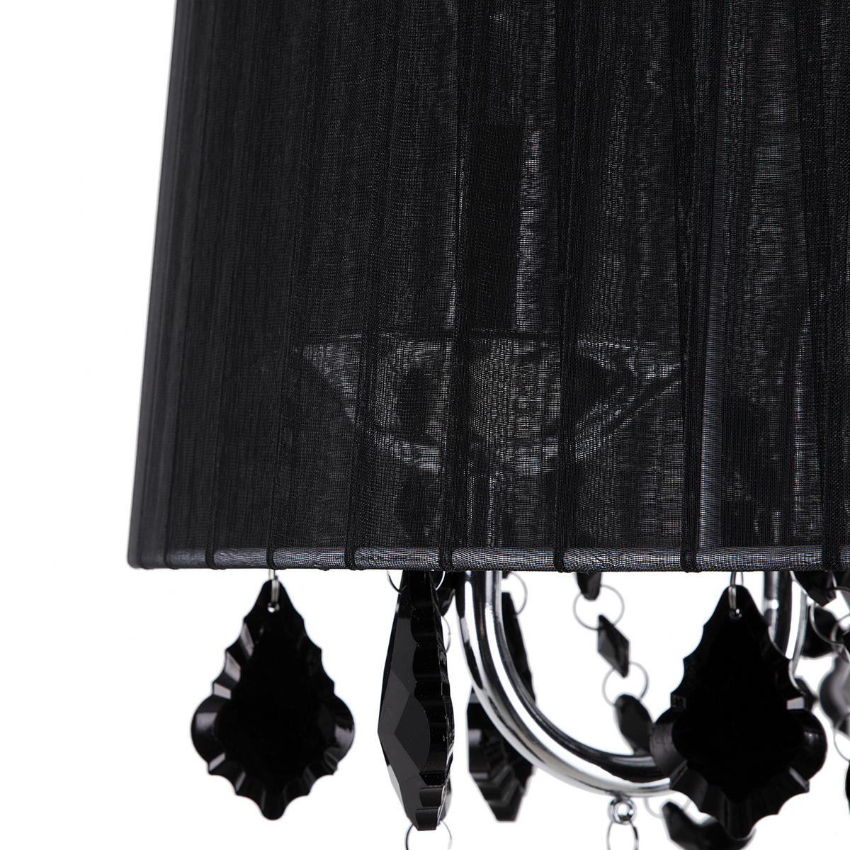STEHLAMPE Evans 40/40/165 cm - Schwarz, Metall (40/40/165cm) - Beliani