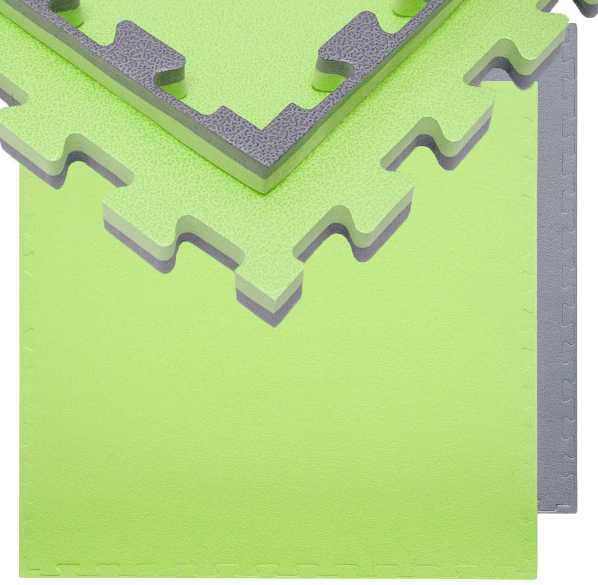 BODENSCHUTZMATTE 90x90x2 cm, Grün, 2er Set - Grün, Kunststoff (90/90cm) - eyepower