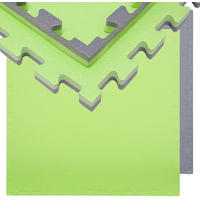 BODENSCHUTZMATTE 90x90x2 cm, Grün, 2er Set - Grün, Kunststoff (90/90cm) - eyepower