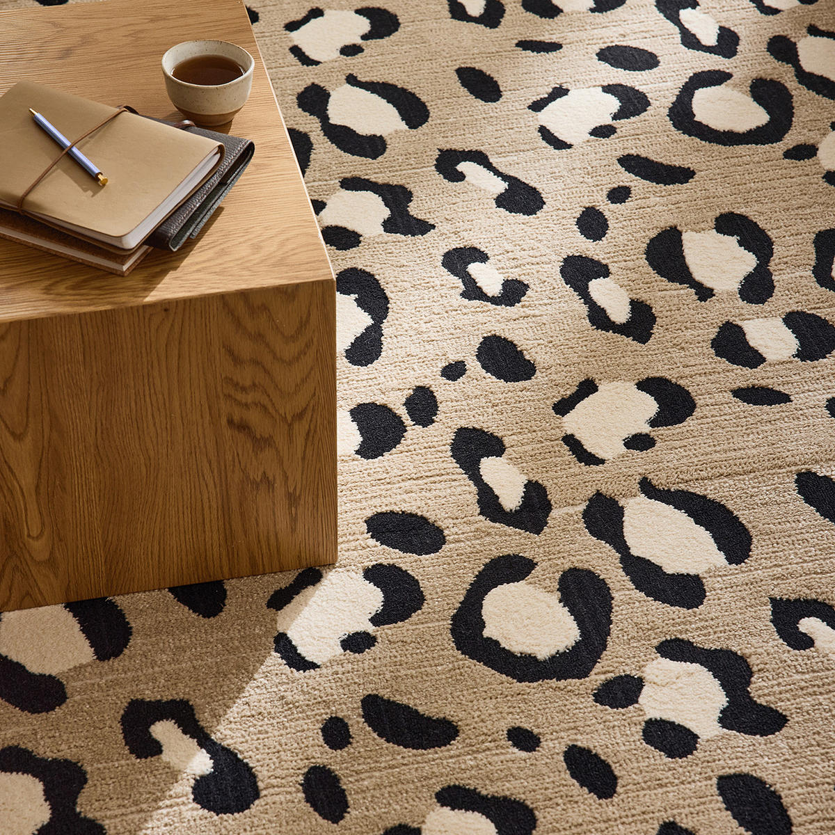 TEPPICH mit Leopardenmuster 120/160 cm Leovah Beige - Beige, Textil (120/160cm) - Nazar Rugs
