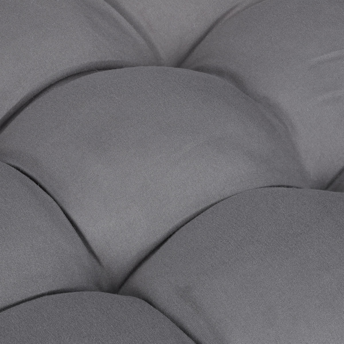 BANKAUFLAGE - Grau, Kunststoff/Textil (180/7/50cm) - Relaxdays
