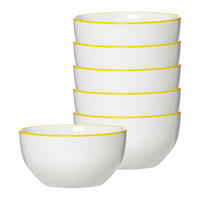 MÜSLISCHALEN Adela gelb ø 14 cm 6er Set - Gelb, Keramik (14cm) - Ritzenhoff Breker