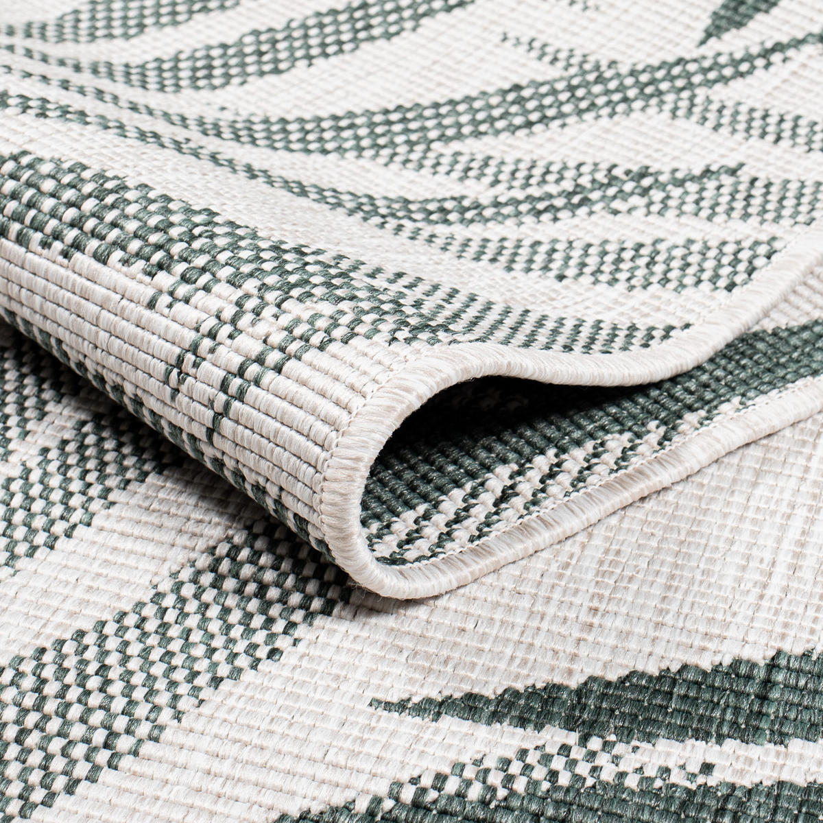 OUTDOOR-TEPPICH DuoRug 5771 Grün 120x170 cm - Grün, Textil (120/170cm) - carpet city