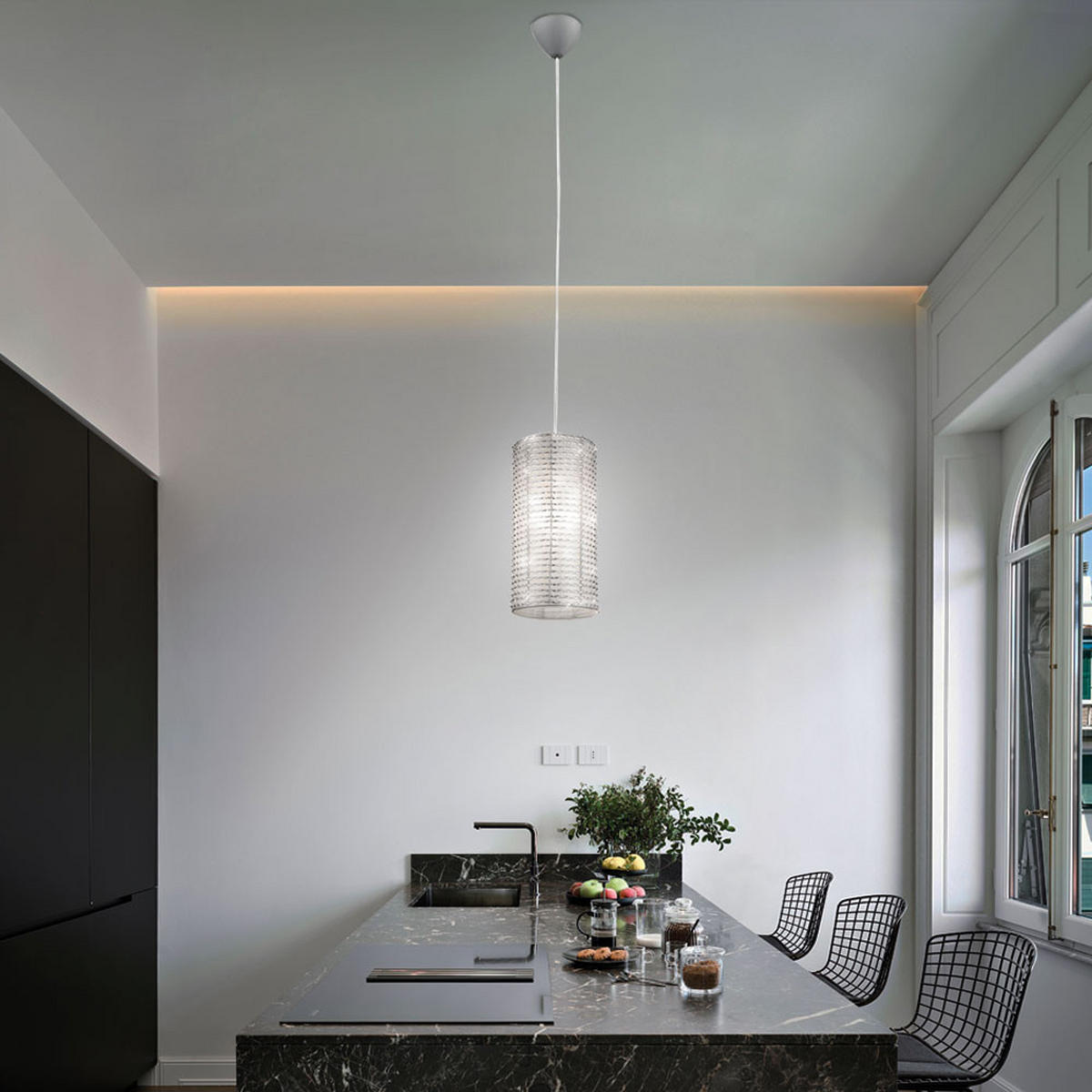 LED HÄNGELEUCHTE SPARKLING Aluminium Silber - Silberfarben, Metall (15/15/30cm) - Esto