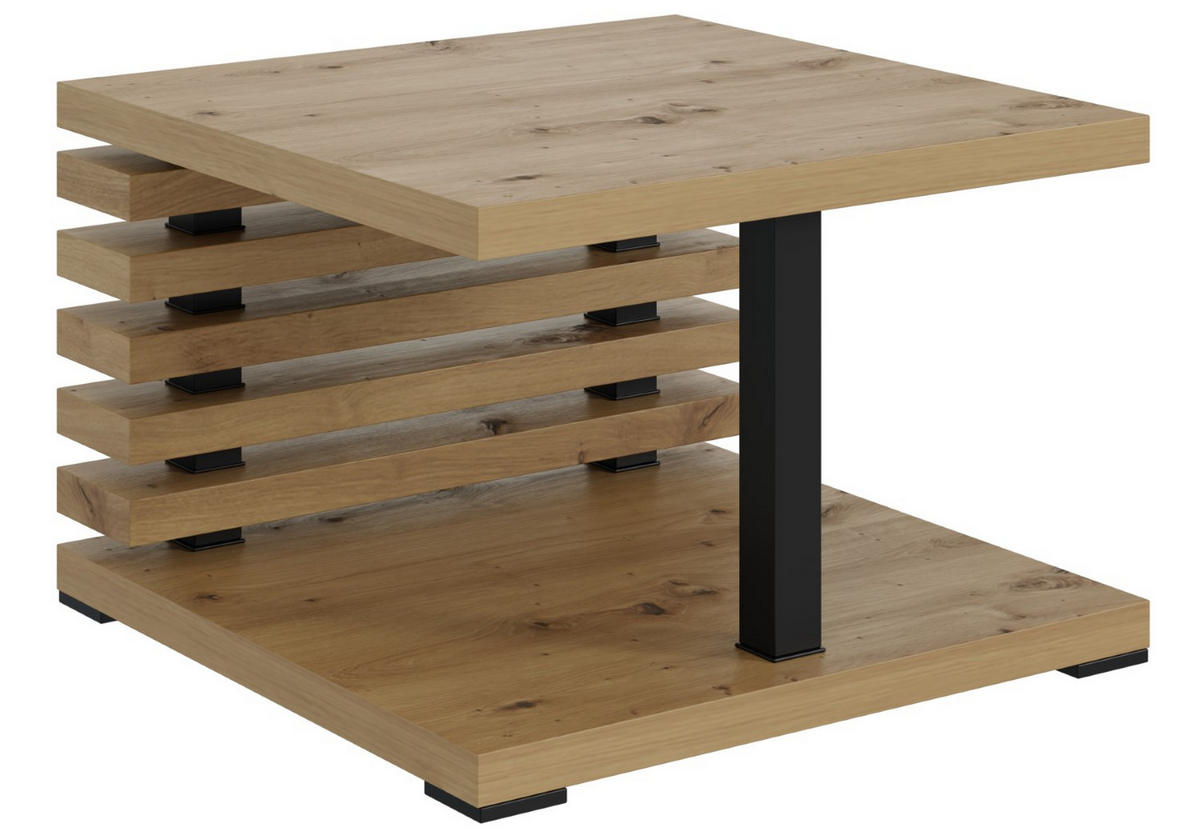 KAFFEETISCH 60x60x44 cm - Artisan Eiche Optik - YOTO +2 - Eichefarben, Holzwerkstoff (60/60/44cm) - ALTDECOR