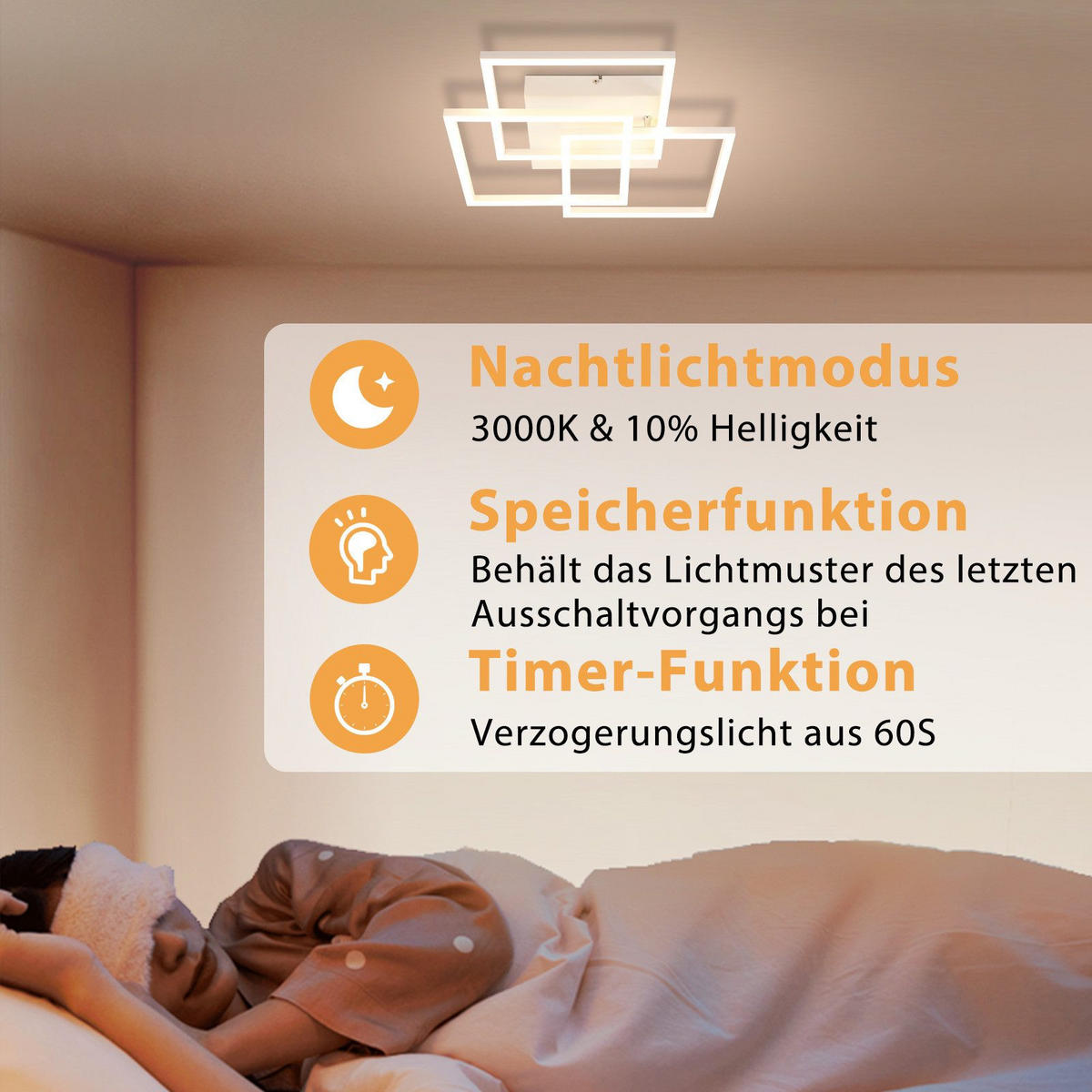 LED-DECKENLEUCHTE Maloney 40/40/9 cm - Weiß, Metall (40/40/9cm) - Nettlife