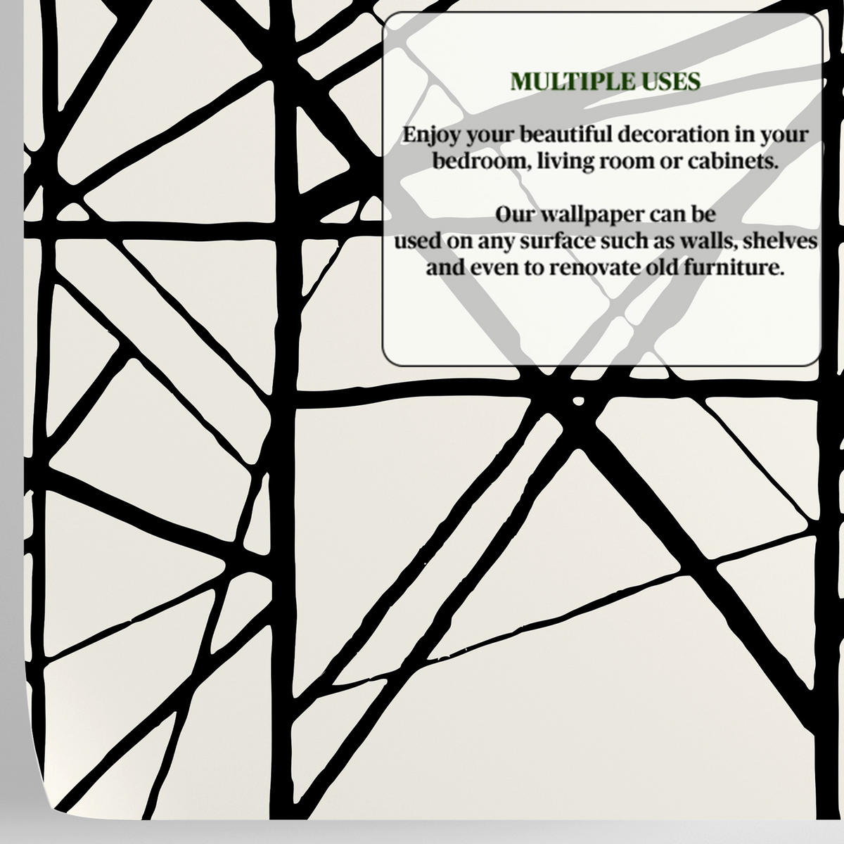 TAPETE Modern aus echtem Papier, 200x280cm, 8 Bögen - Weiß, Papier (200/280cm) - WALLPAPERS4BEGINNERS