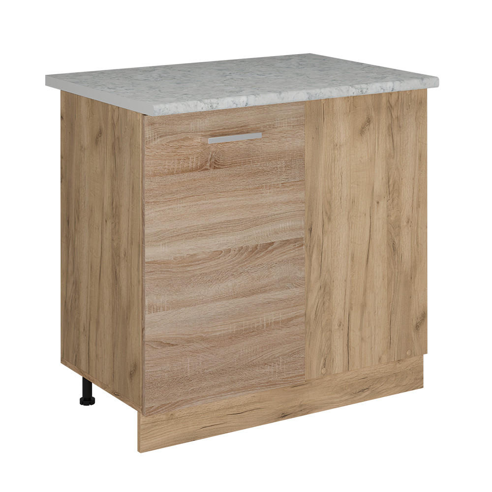 H&Ouml;RNUNDERSK&Aring;P R-Line Sonoma 86 cm AP marmor Sonoma ek, Ekf&auml;rgad 81.6/86/60 cm