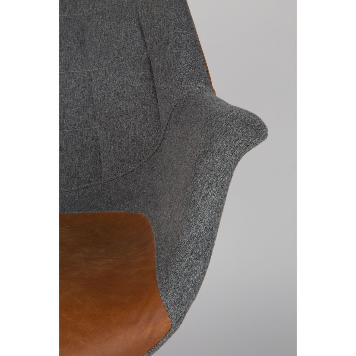 ESSZIMMERSTUHL Doulton Braun - 2 er Set - Braun, Textil (67/80/61cm) - Zuiver