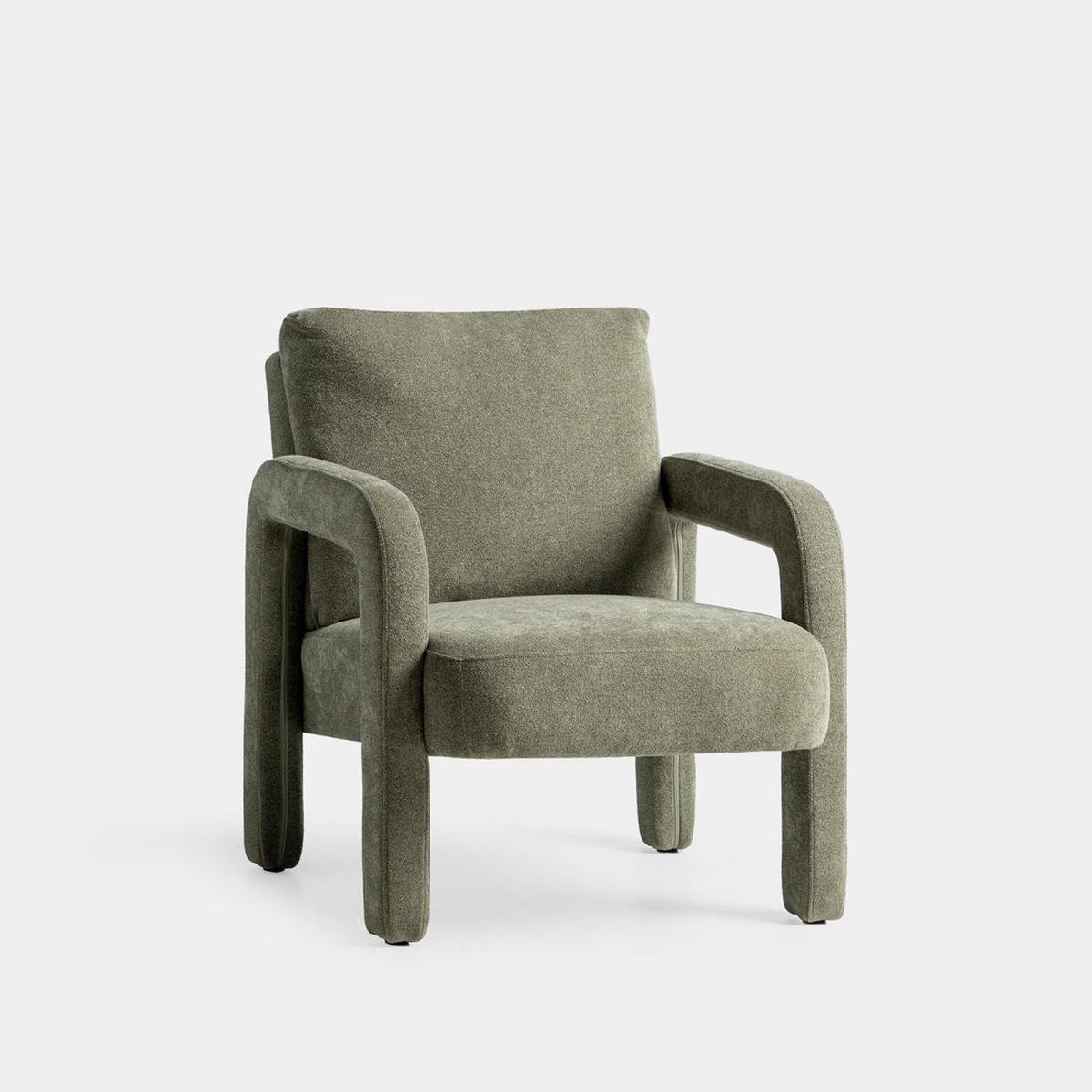 LESESESSEL Runa Grün 72 cm x 81 cm - Grün, Textil (72/81/79cm) - Klast Home